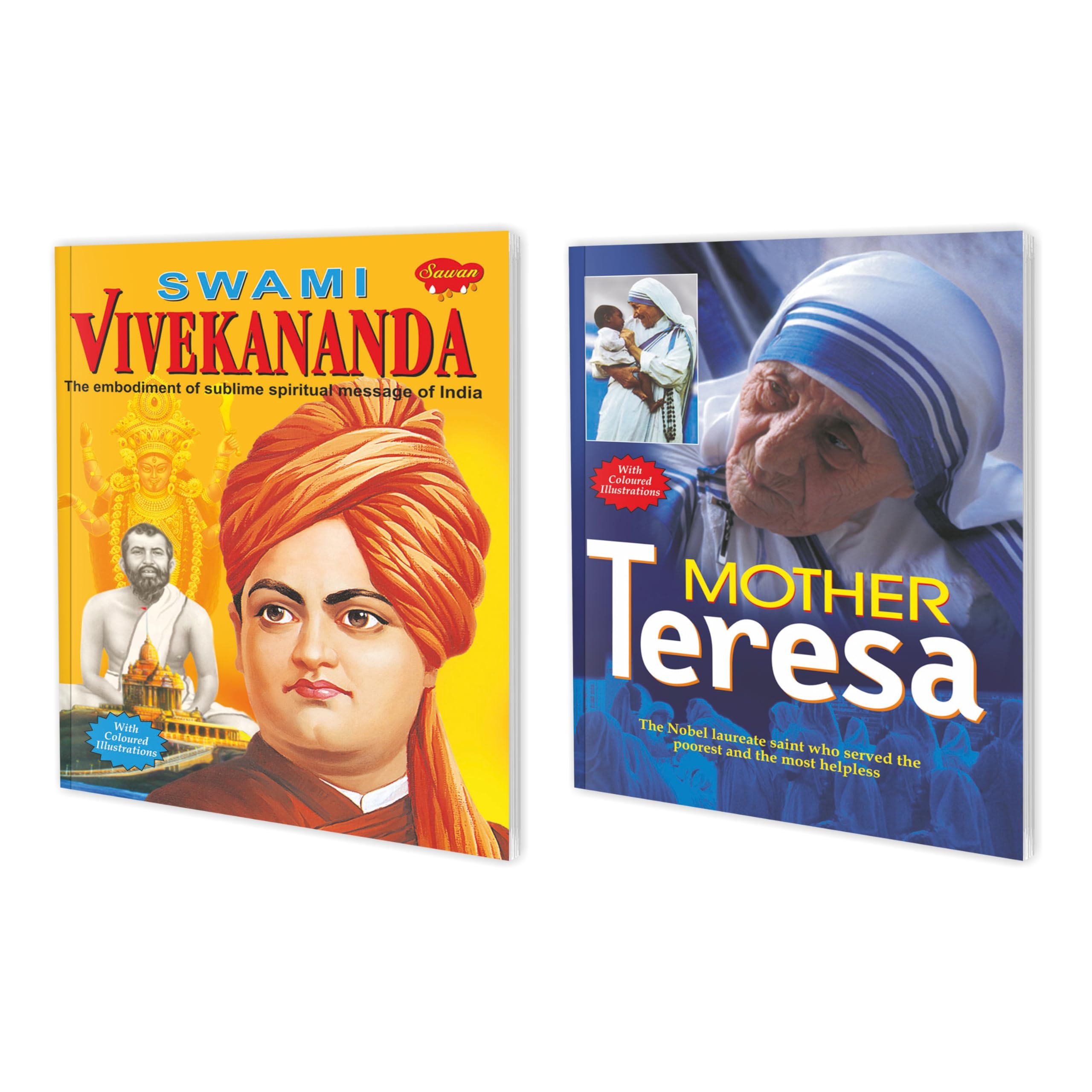 Set Of 2 Books | Children Story Books : Swami Vivekananda And Mother Teresa