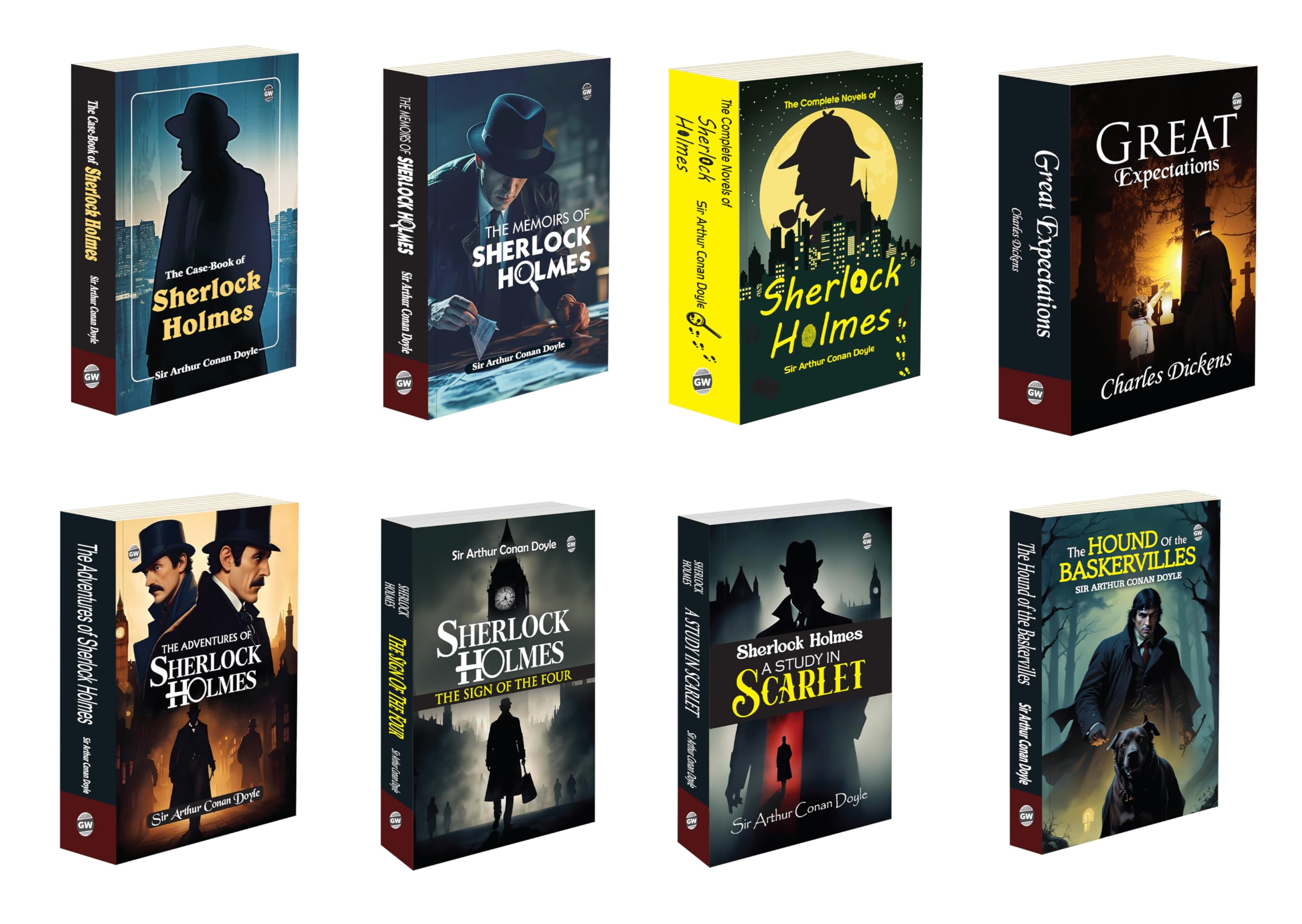 The Case Book of Sherlock Holmes, The Memoirs of Sherlock Holmes and more : Sherlock Holmes Mega Pack, Hound of the Baskerville