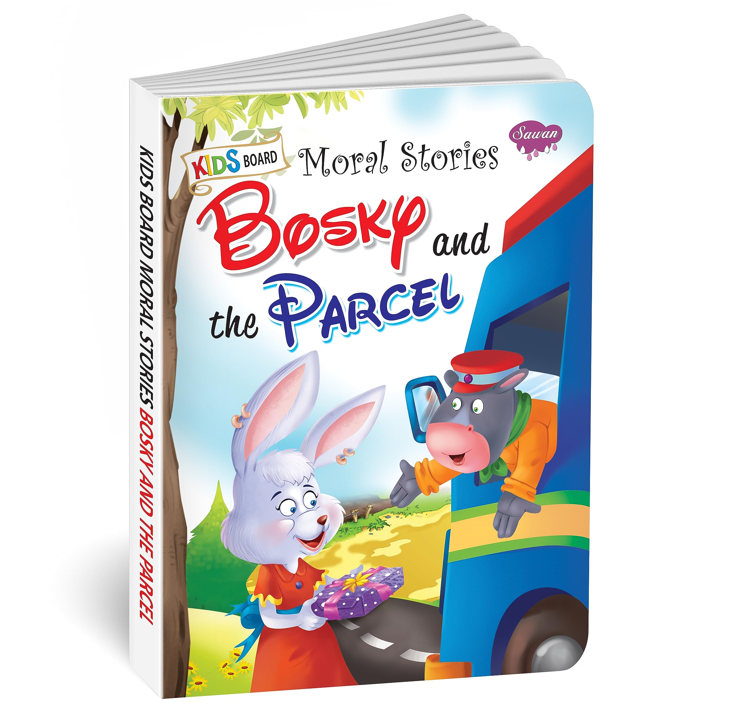 Bosky And The Parcel | Kids Board Moral Story Book For Kids By Sawan