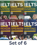 Ielts Academic+ General Test Preparation Set Of 6 Books By Career Launcher (Reading, Listening, Writing, Speaking, Grammar And A