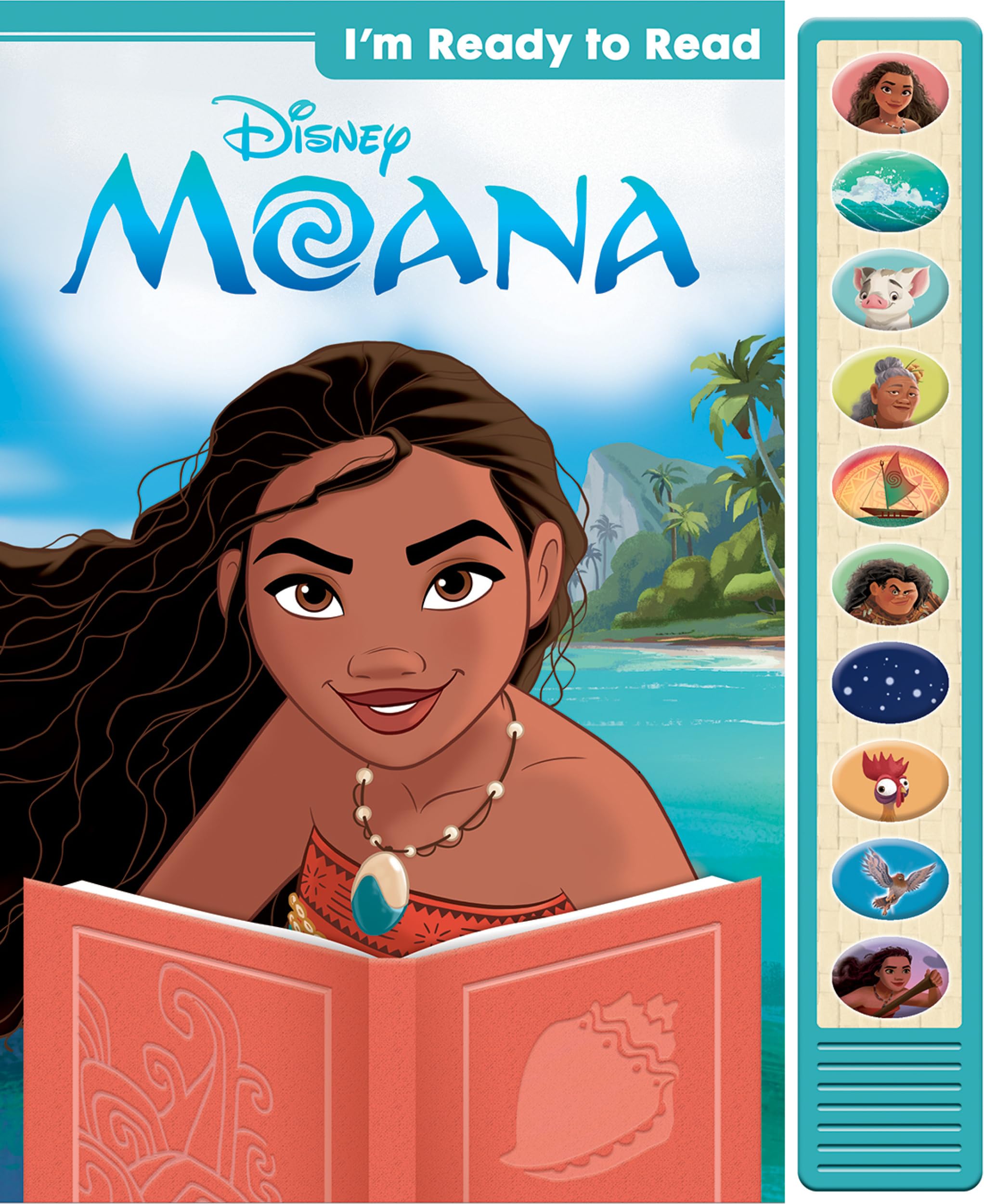 Disney Moana  Im Ready to Read with Moana Interactive ReadAlong Sound Book  Great for Early Readers  PI Kids