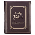 KJV Holy Bible, Classically Illustrated Heirloom Family Bible, Faux Leather Hardcover  Ribbon Markers, King James Version, Dark