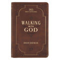 Walking with God Devotional  Brown Faux Leather Daily Devotional for Men & Women 365 Daily Devotions