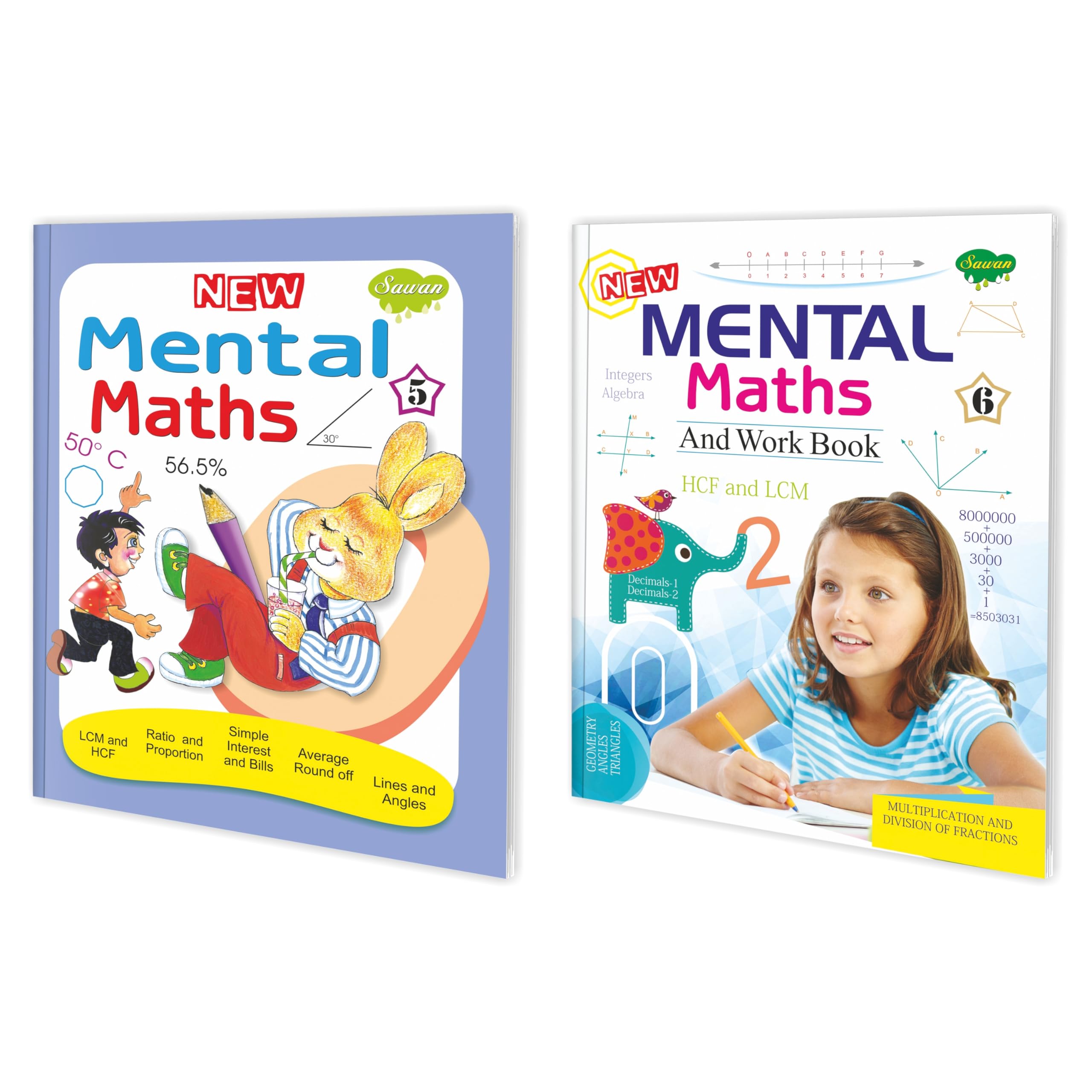 Set Of 2 Books, New Mental Maths5 And 6