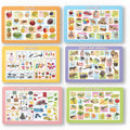 Early Learning Educational Charts Set for Kids | 43X28 cm | Set of 6 | NonTearable and Waterproof | Perfect for Homeschooling, 