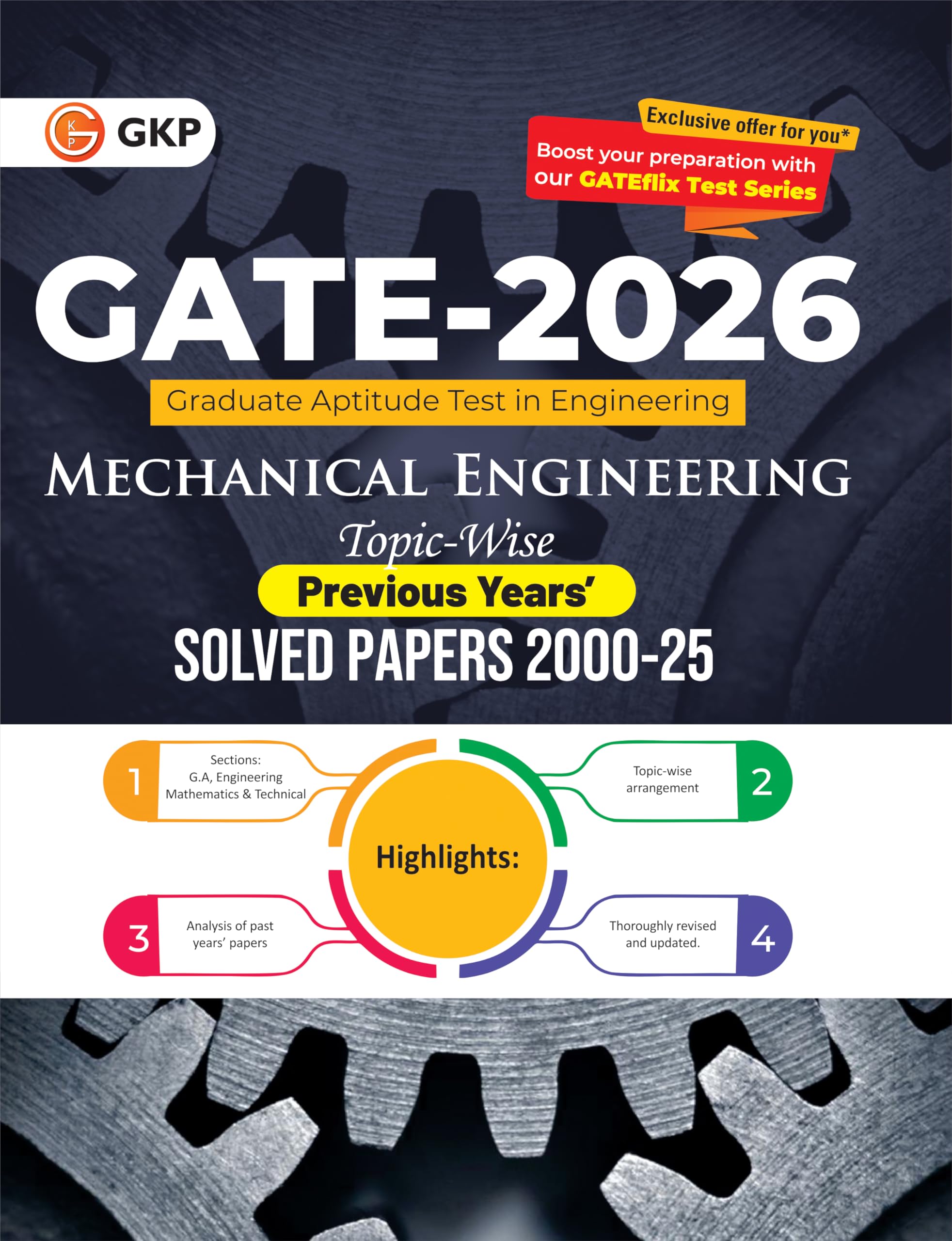 GKP GATE 2026 Mechanical Engineering | Topic Wise Solved Papers (20002025) | 26 Years PYQs for Concept Clarity & Exam Success |
