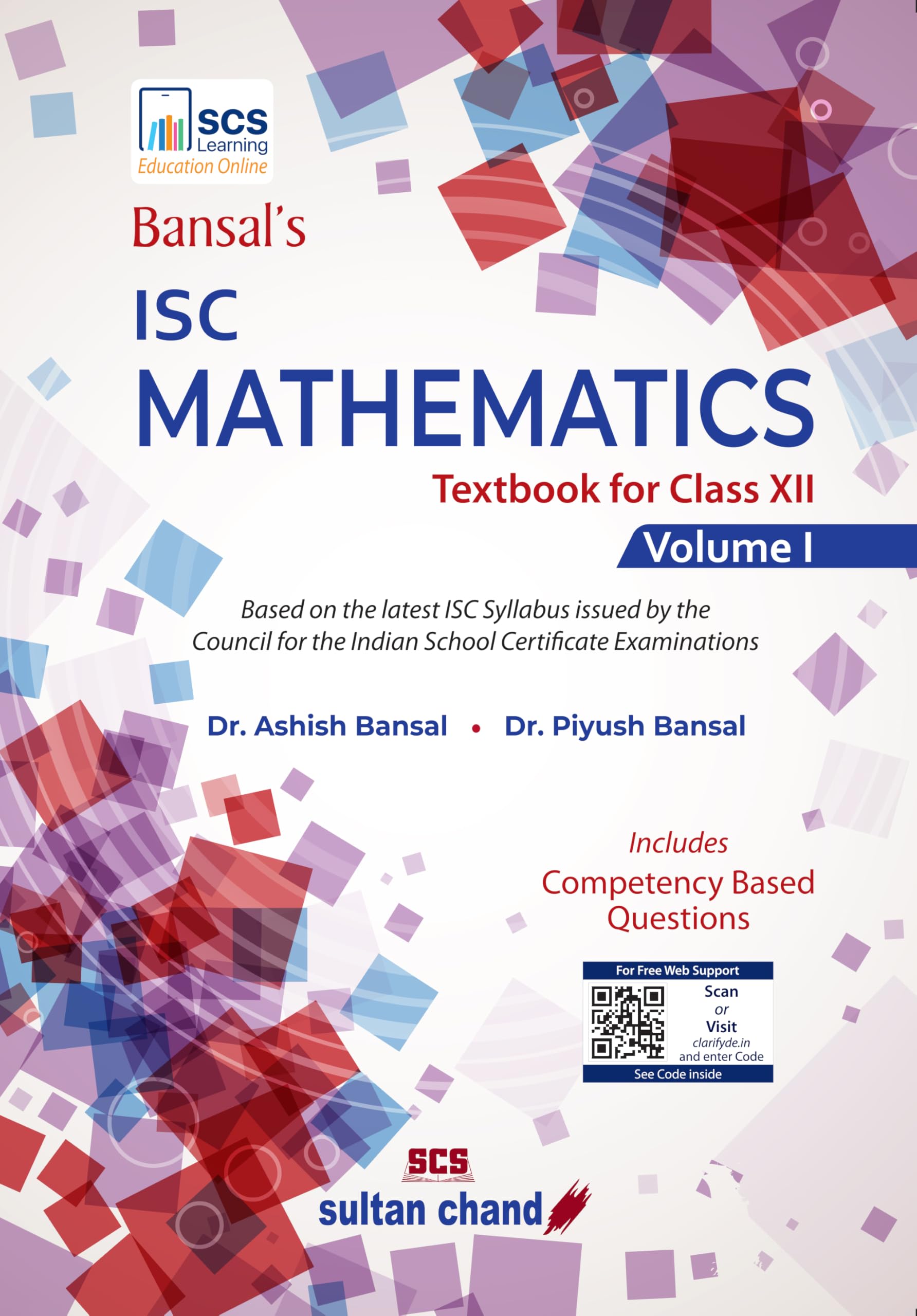 Bansals ISC Mathematics: Textbook for Class 12 (Vol. 1) (202627 Session)