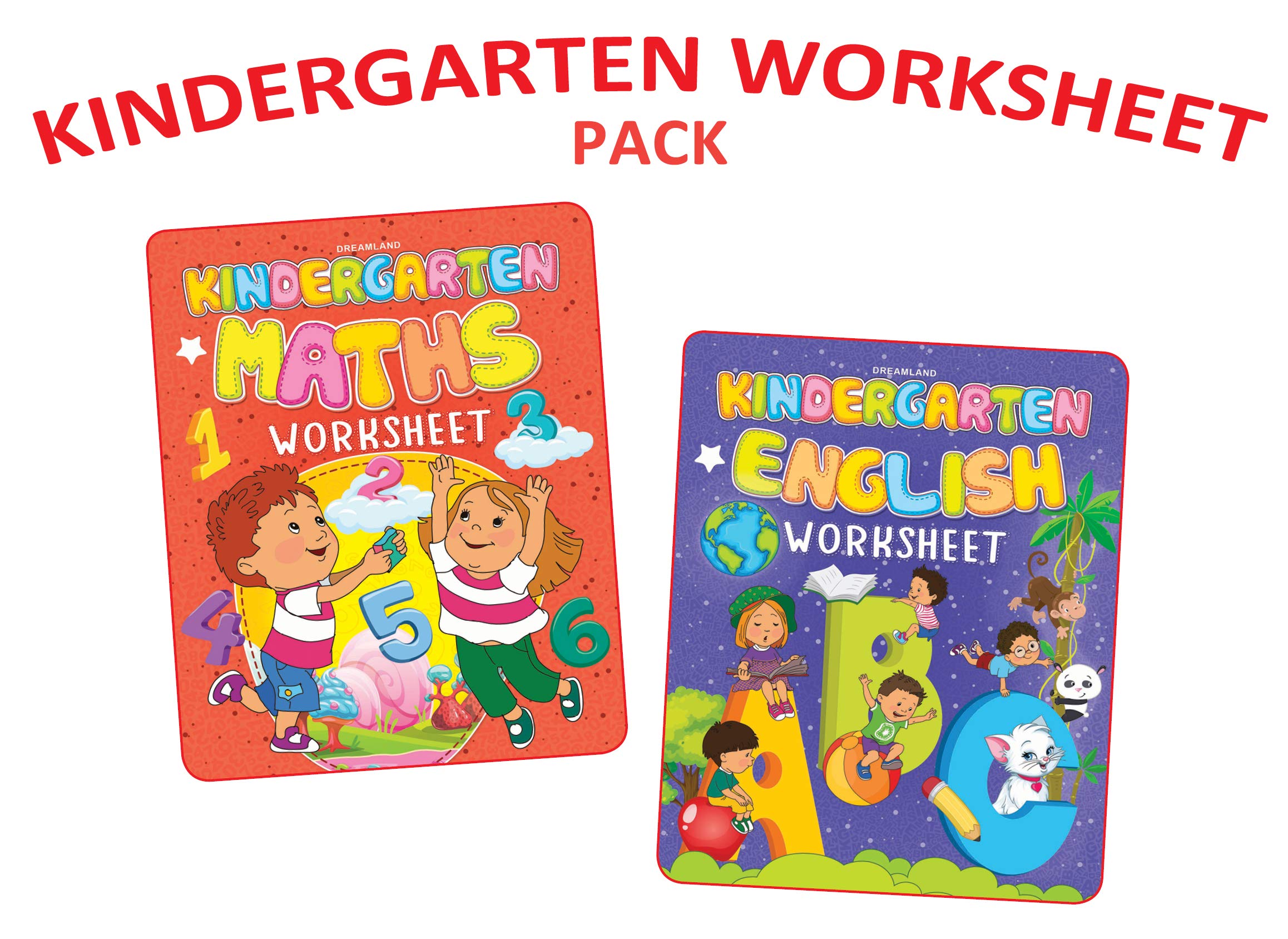 Kindergarten Maths and English Worksheets for Children Age 2 5 Years | Early Learning Books