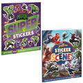 Marvel Sticker Hulk and SpiderMan Pack of 2 Books | Marvel Hulk | SpiderMan | Stickers and Activities for Kids