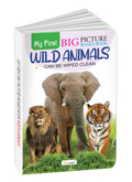My First Big Picture Board Book Wild Animals : Montessori learning book for toddlers, Toddler picture book, Kids educational pic