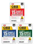MTG CBSE Class 12 ScoreMore 15 Sample Papers Physics, Chemistry & Biology Books For 2025 Board Exam (Set of 3) | Detailed Soluti