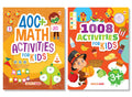 Activity Books for Kids  1008 Brain Activities, 400+ Maths (Set of 2 Books)  Kids Activity Book  Early Learning  Activities 