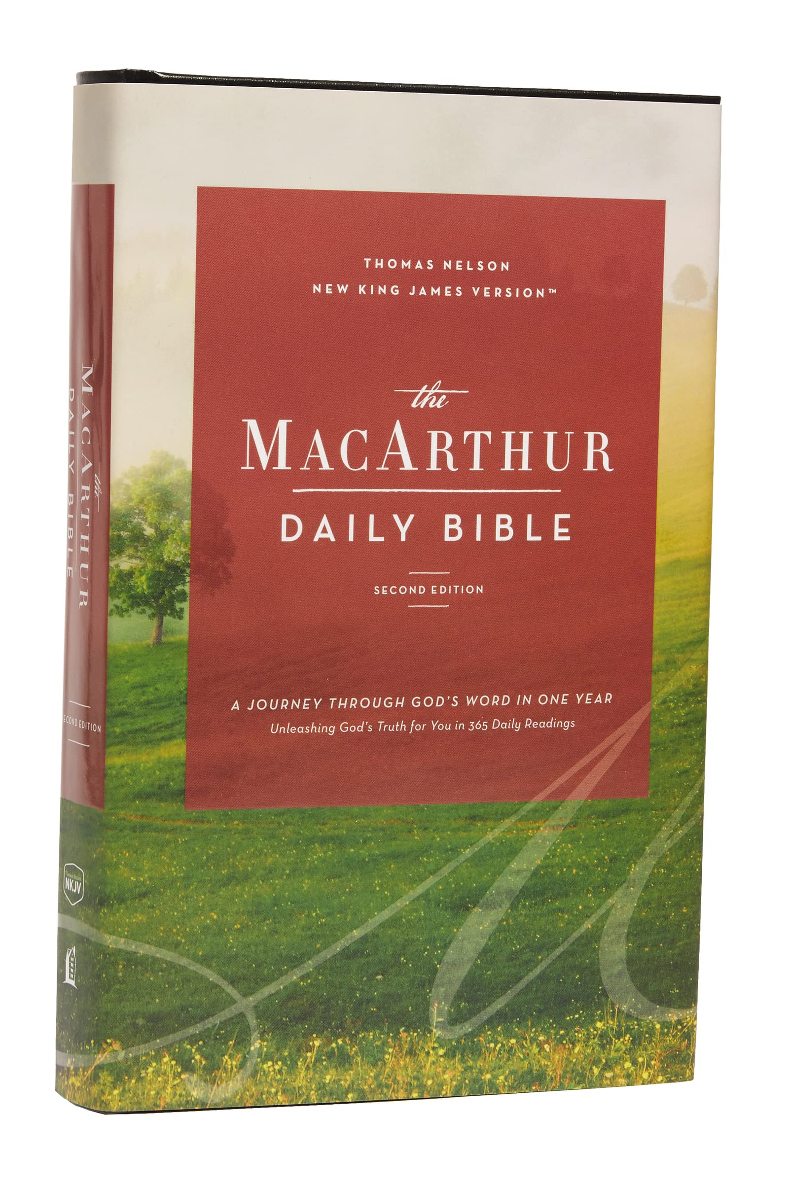 The NKJV, MacArthur Daily Bible, 2nd Edition, Hardcover, Comfort Print: A Journey Through Gods Word in One Year