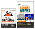 Old Edition  Disha Color Combo (Set Of 2 Books) Pocket General Knowledge & Yearly Current Affairs 2025 For Competitive Exams 4T