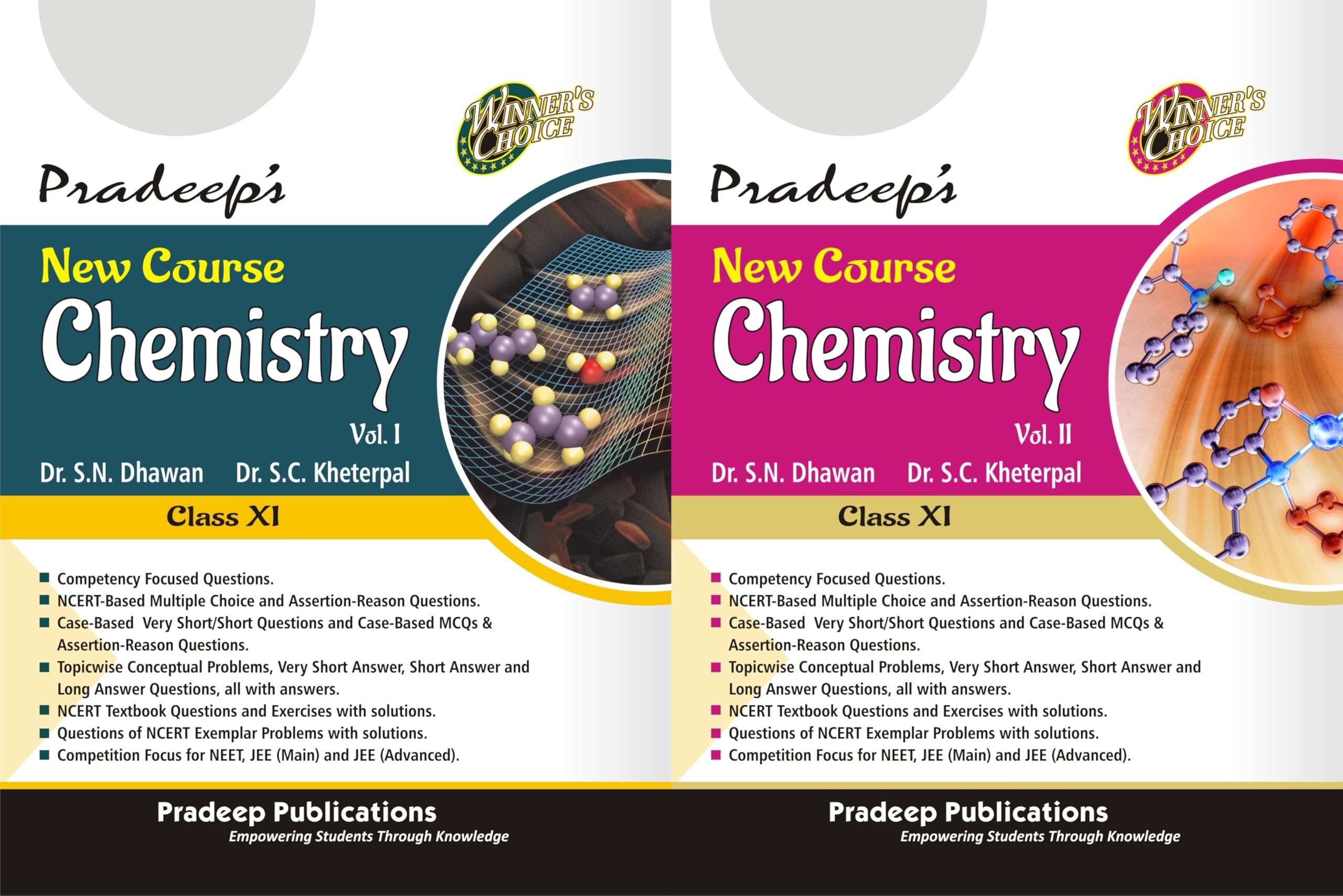 PradeepS New Course Chemistry For Class 11 (Vol. 1 & 2) Examination 202526