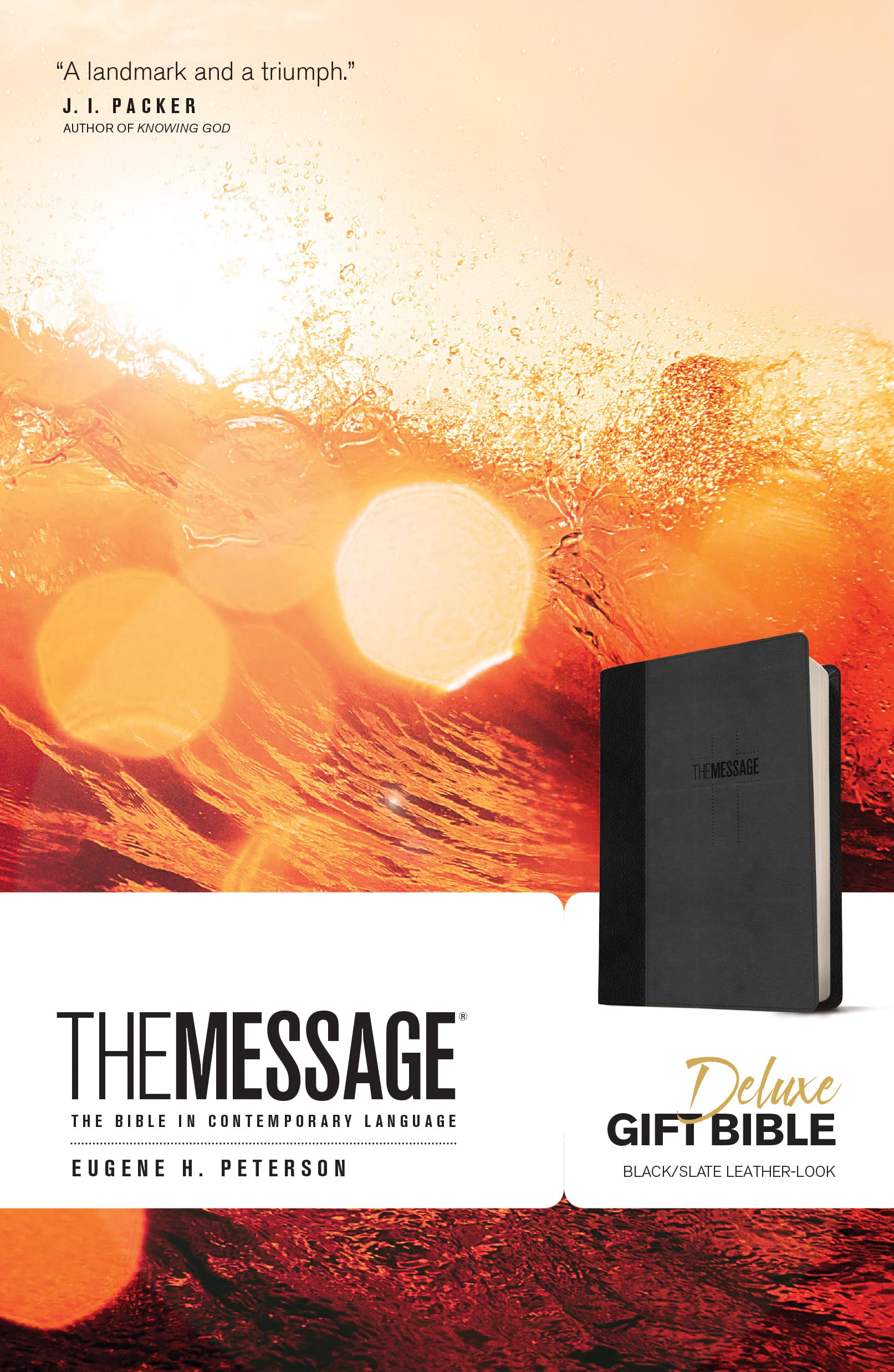 The Message Deluxe Gift Bible (LeatherLook, Black/Slate): The Bible in Contemporary Language