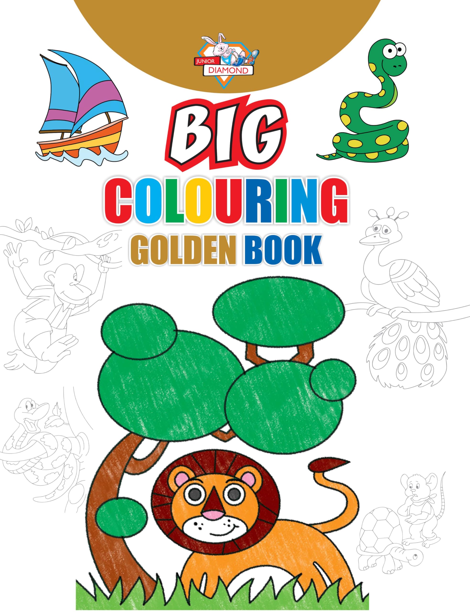 Big Colouring Golden Book for 5 to 9 years Old Kids Fun Activity and Colouring Book for Children