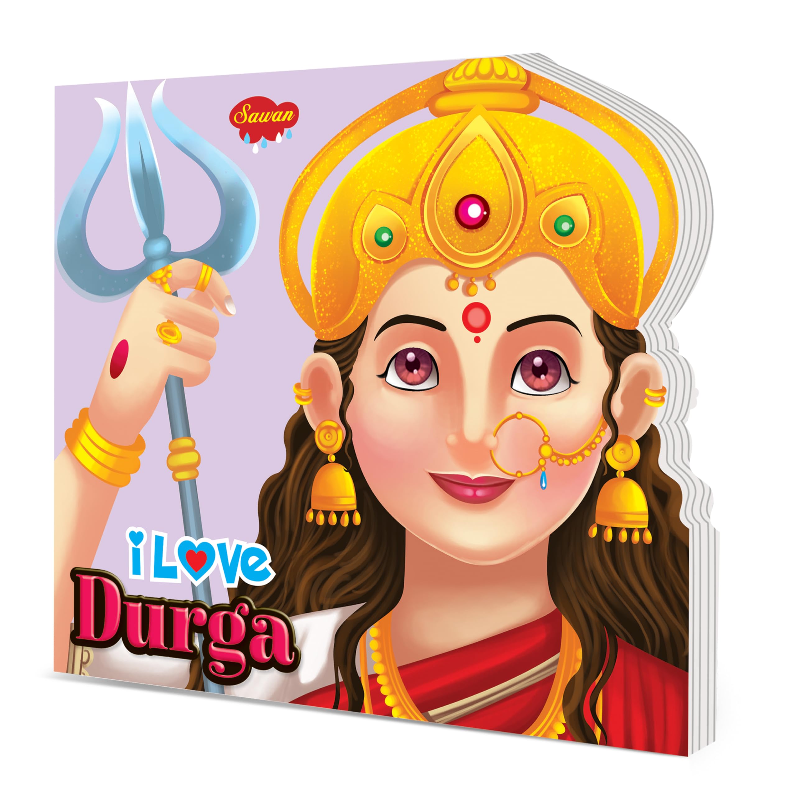 I Love Durga Die cut board book for kids : Learning story book, Picture Book for Children, Children Educations Board Book