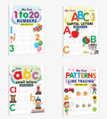 My First Capital Letters ABC, Small Letters abc, Numbers 120 and Line Tracing Patterns Writing Fun : preschool writing books co