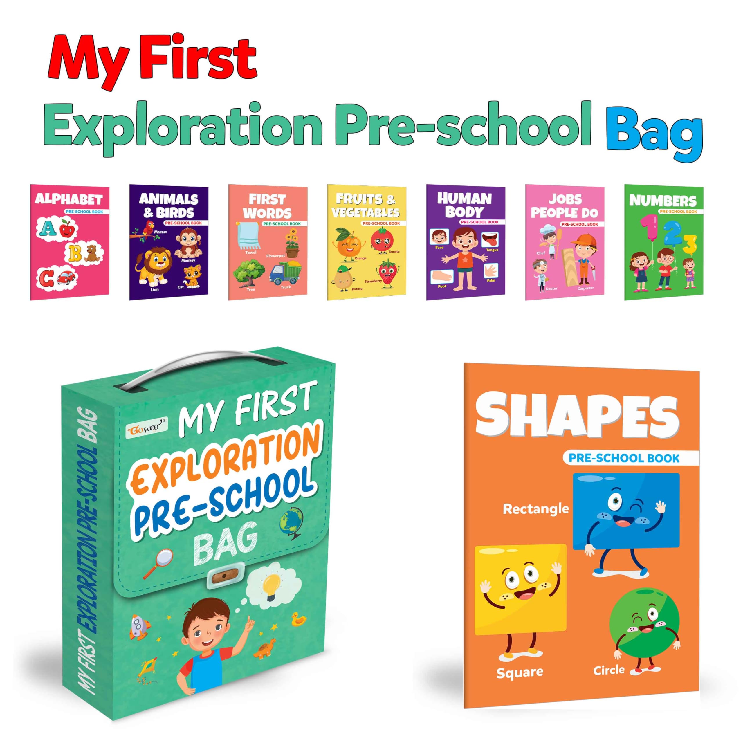 Picture book set for children : Essential picture Book Of All In One Bag, Early childhood learning books, Set Of 8 picture Books