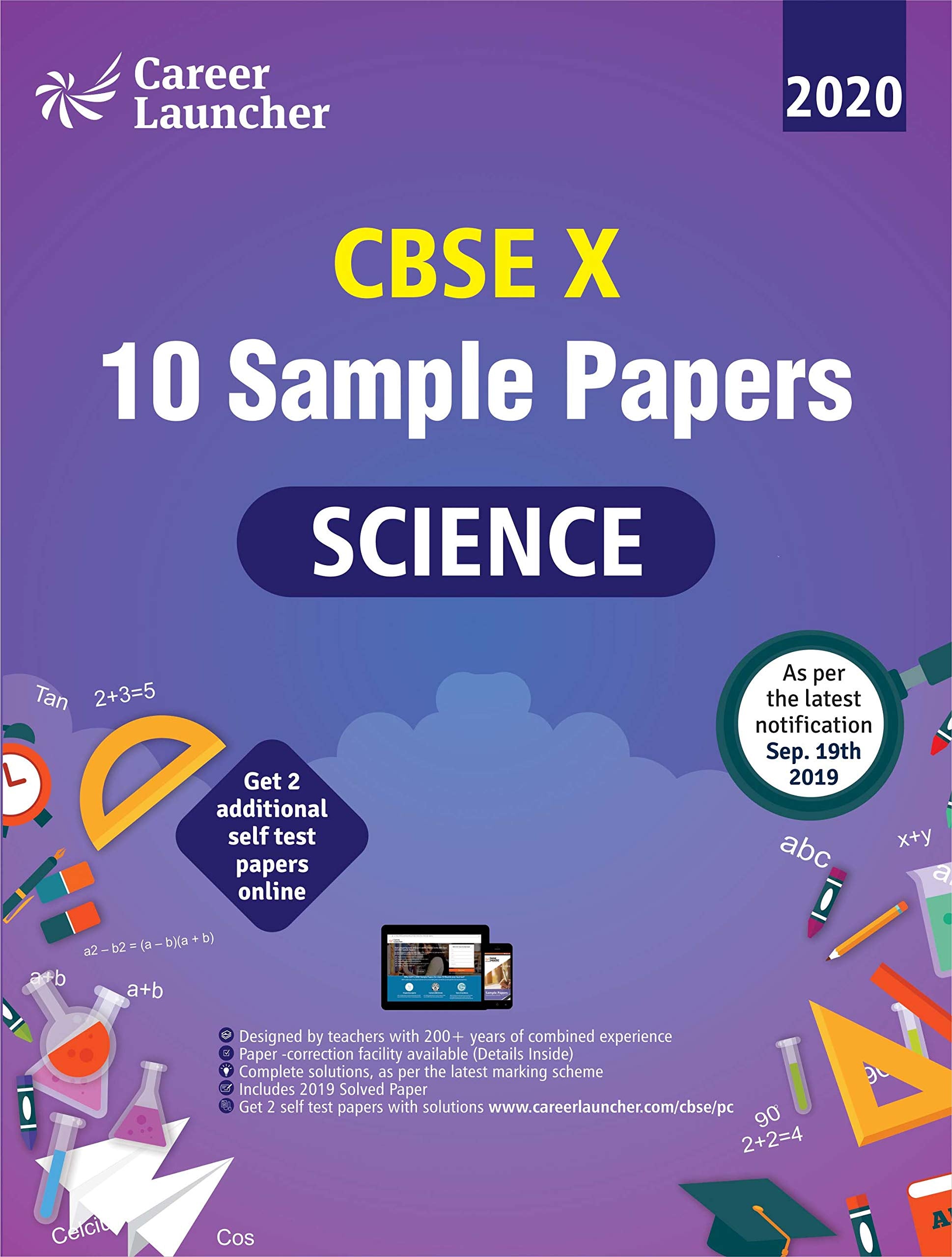 CBSE 2020 : Class X  10 Sample papers  Science