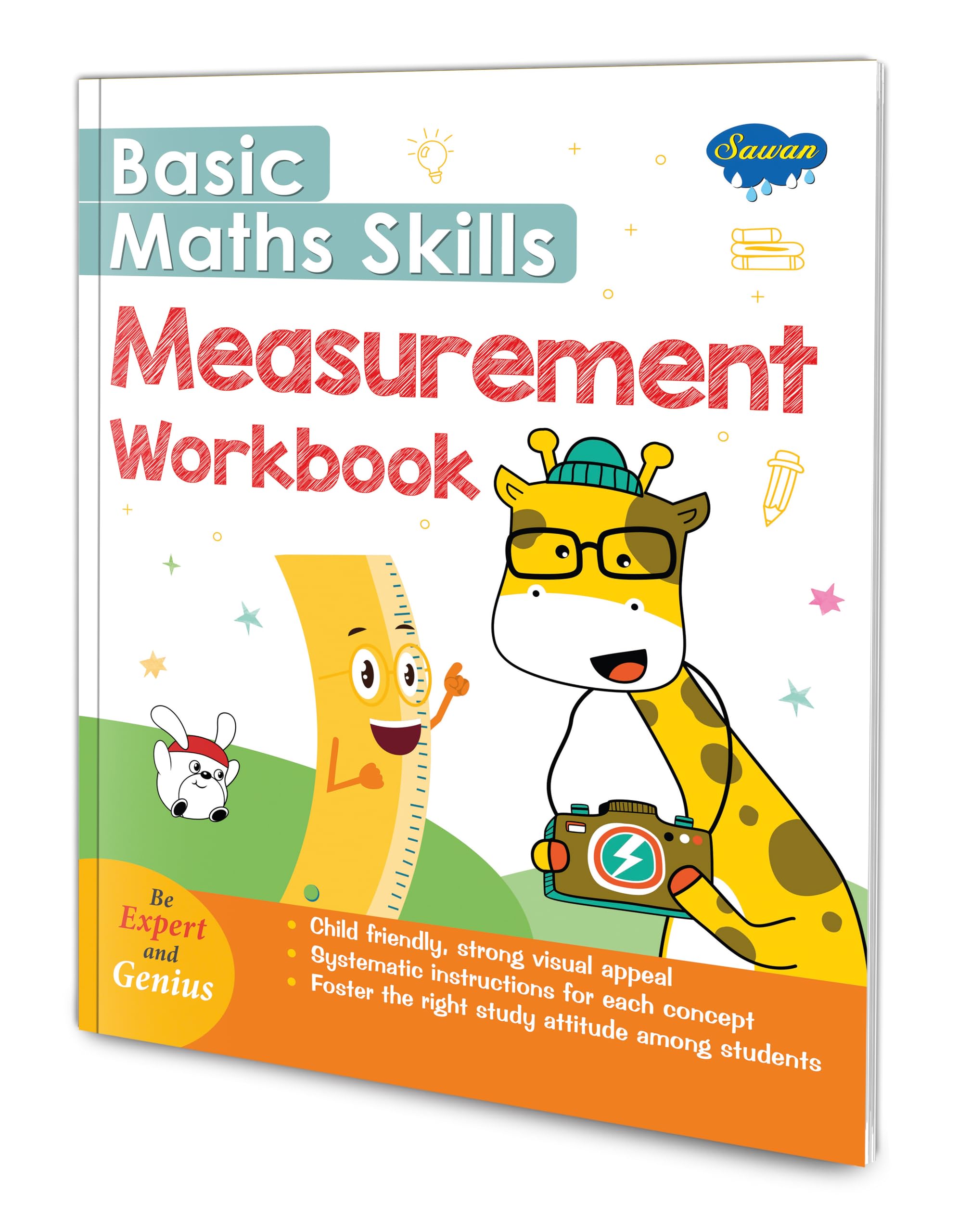 BASIC MATHS SKILLS WORKBOOK Measurement | Exploring the Wonderful World of Measurements for Kids [Paperback] SAWAN