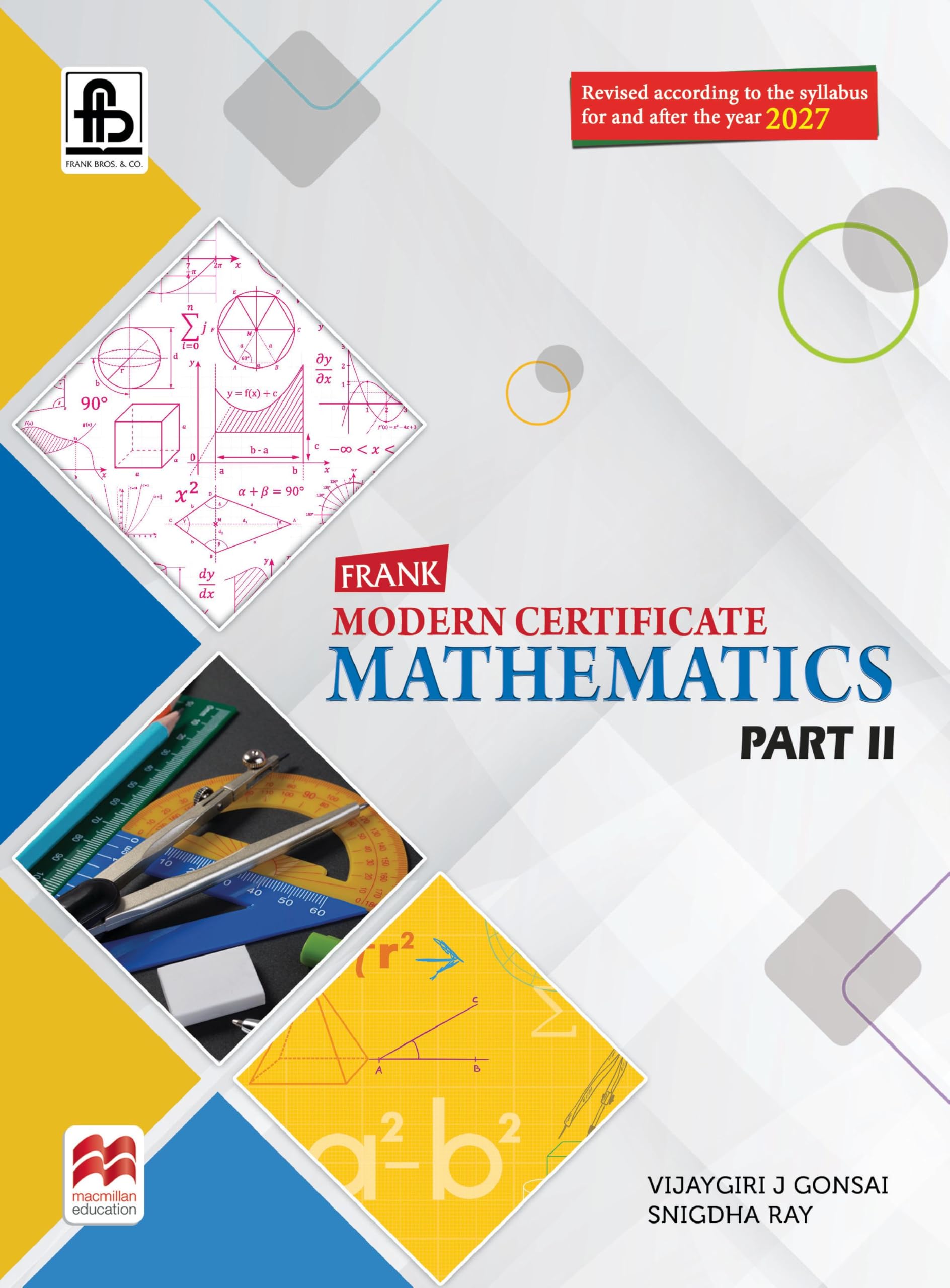 Frank Modern Certificate Mathematics Class 10 | ICSE 2027 Edition | Latest CISCE Syllabus | With MCQs, Model Test Papers & Conce