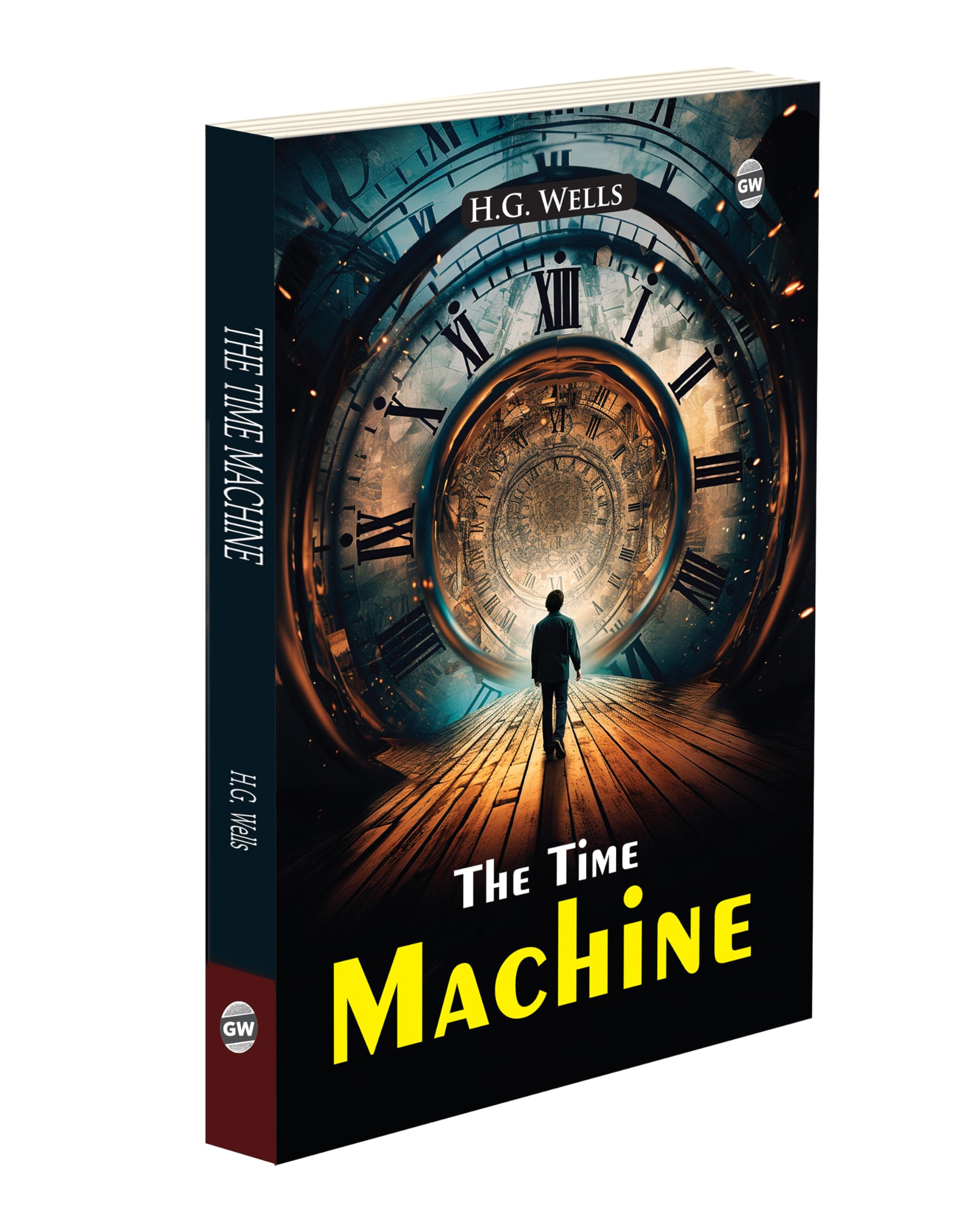 The Time Machine (Paperback) : H.G. Wells science fiction, classic adventure story, futuristic literature, English scifi novel