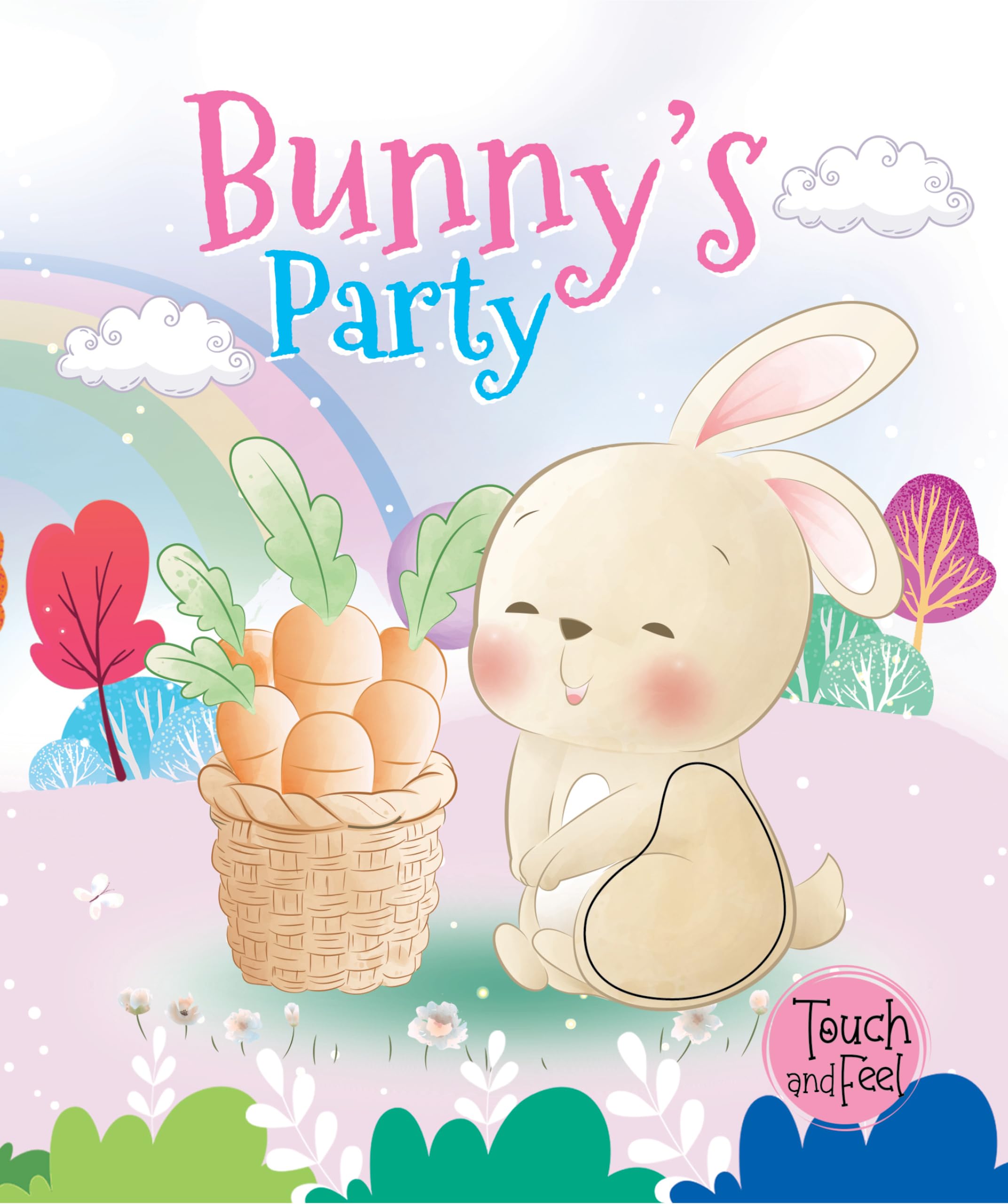 Booktopus Touch And Feel Board Book  BunnyS Party Sensory Book For Toddlers  Textured Baby Books For 4+ Years  Interactive 
