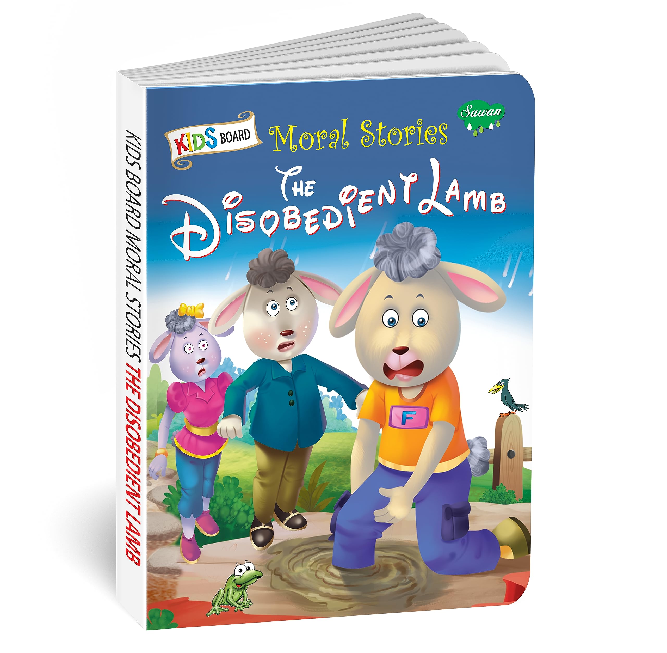 The Disobedient Lamb | Kids Board Moral Story Book For Kids By Sawan