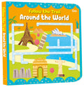 Board Book: Follow the Trail Around the World Activity Book for Children Age 35 Years