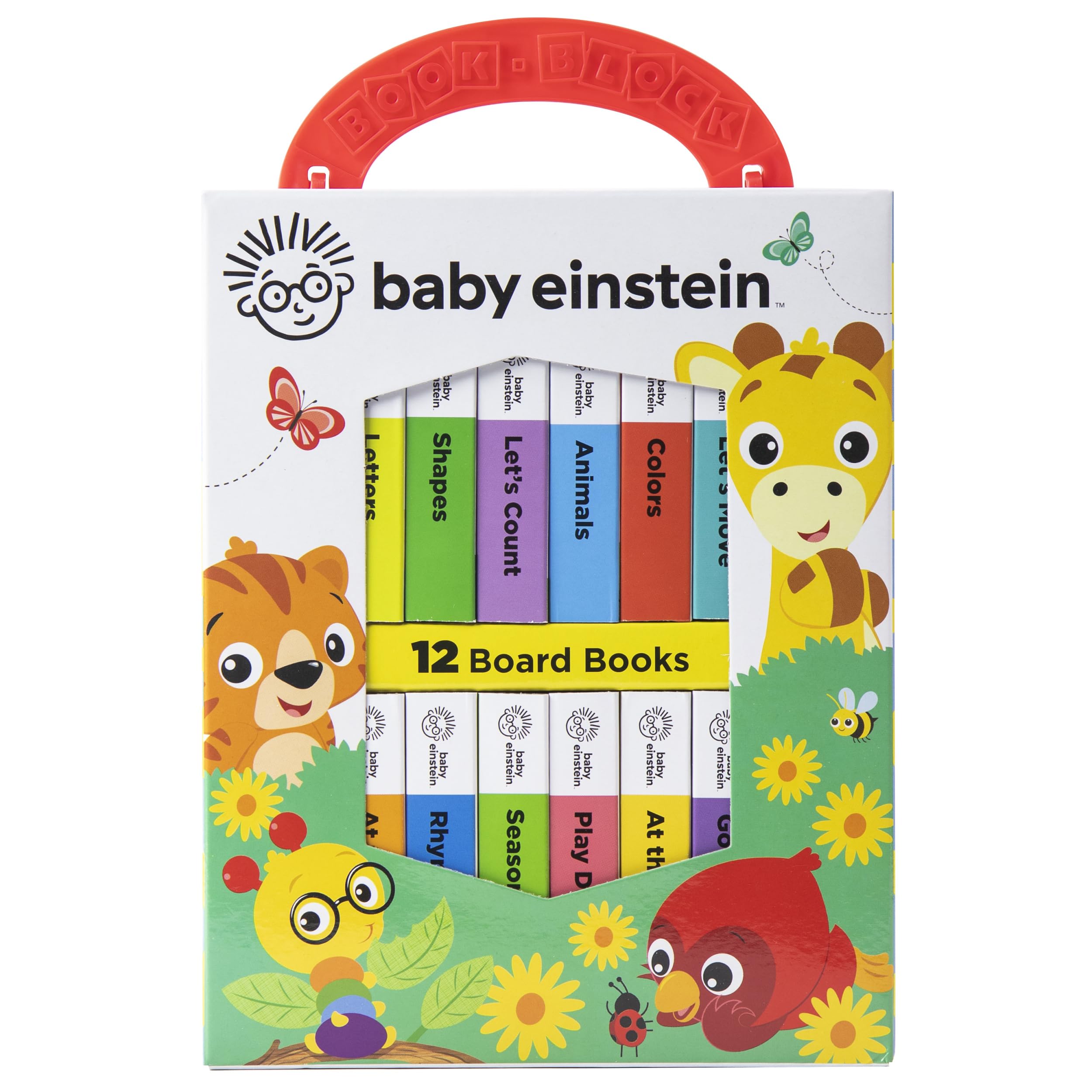 Baby Einstein  My First Library Board Book Block 12Book Set  First Words, Alphabet, Numbers, and More!  PI Kids