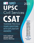 SURAS UPSC Civil Services CSAT Previous Years Questions with Explanatory Answers Book in English  Latest Updated Edition 2023