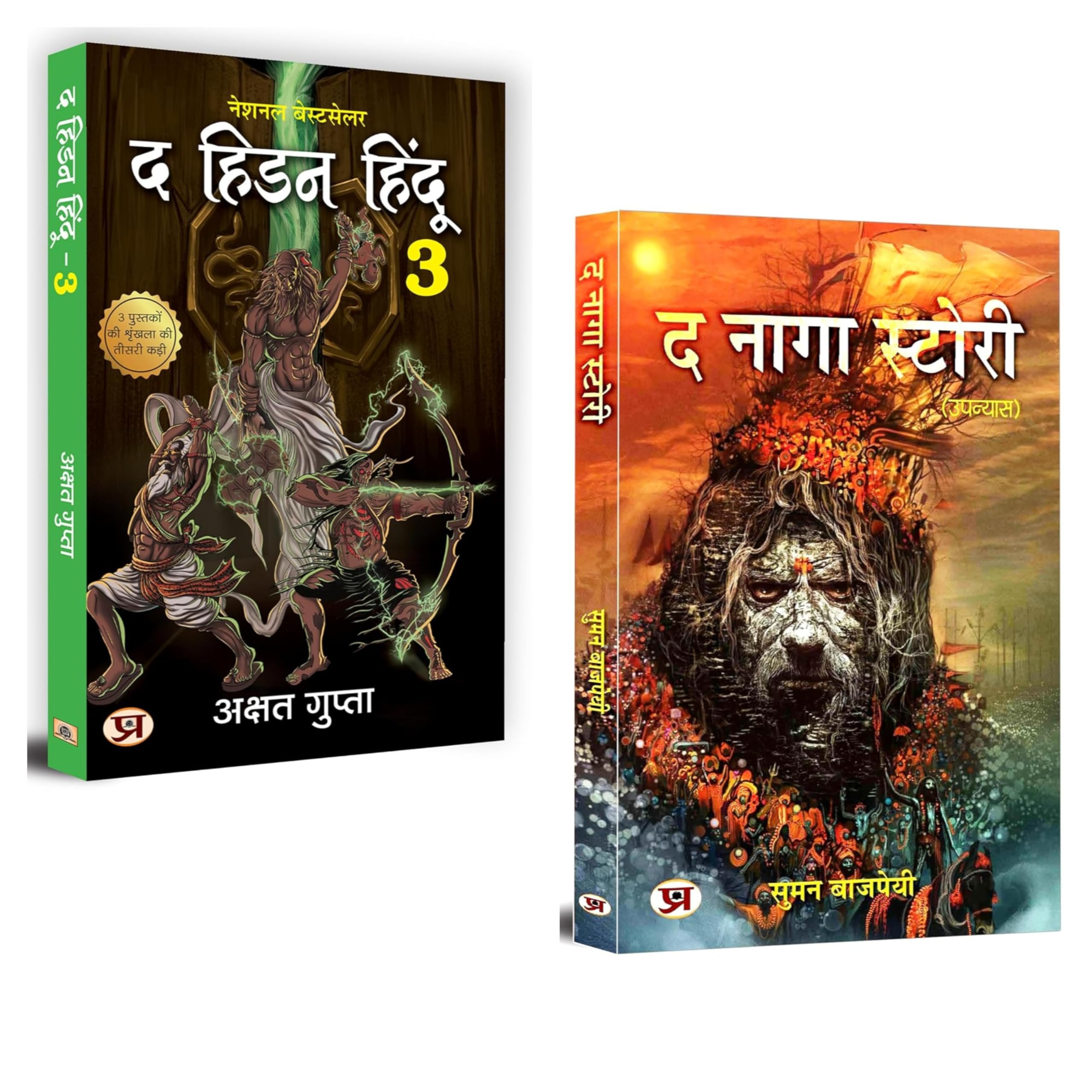 Journey of Mystical Warrior Realms  The Hidden Hindu 3 (Akshat Gupta) and The Naga Story | Set of 2 Books in Hindi