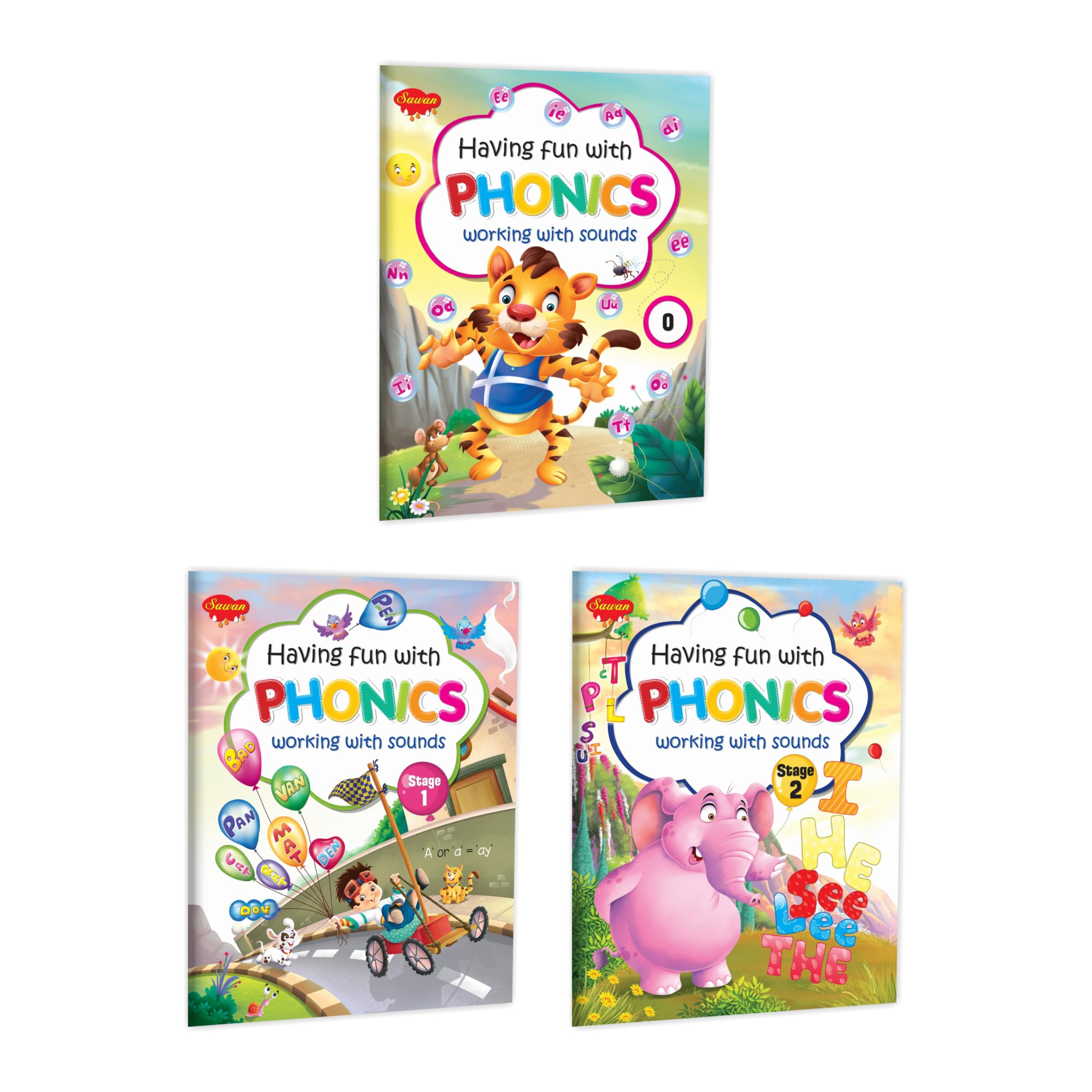 Set Of 3 Books, Having Fun With Phonics (Stage 1), Having Fun With Phonics (Stage 2) And Having Fun With Phonics0