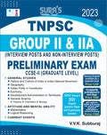 SURAS TNPSC Group II and IIA Preliminary Exam CCSEII (Graduate Level) General Studies Aptitude and Mental Ability Book in Engl