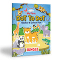 My first Dot to Dot Sticker & Colour Fun  Jungle : Colouring Sticker Activity Book, Fun Coloring Book for Kids, Educational Sti