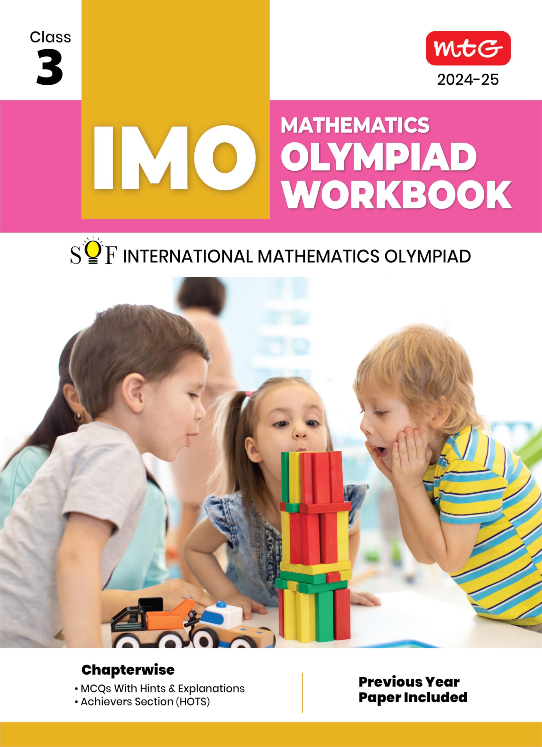 MTG International Mathematics Olympiad (IMO) Workbook for Class 3  SOF Olympiad Preparation Books For 20242025 Exam