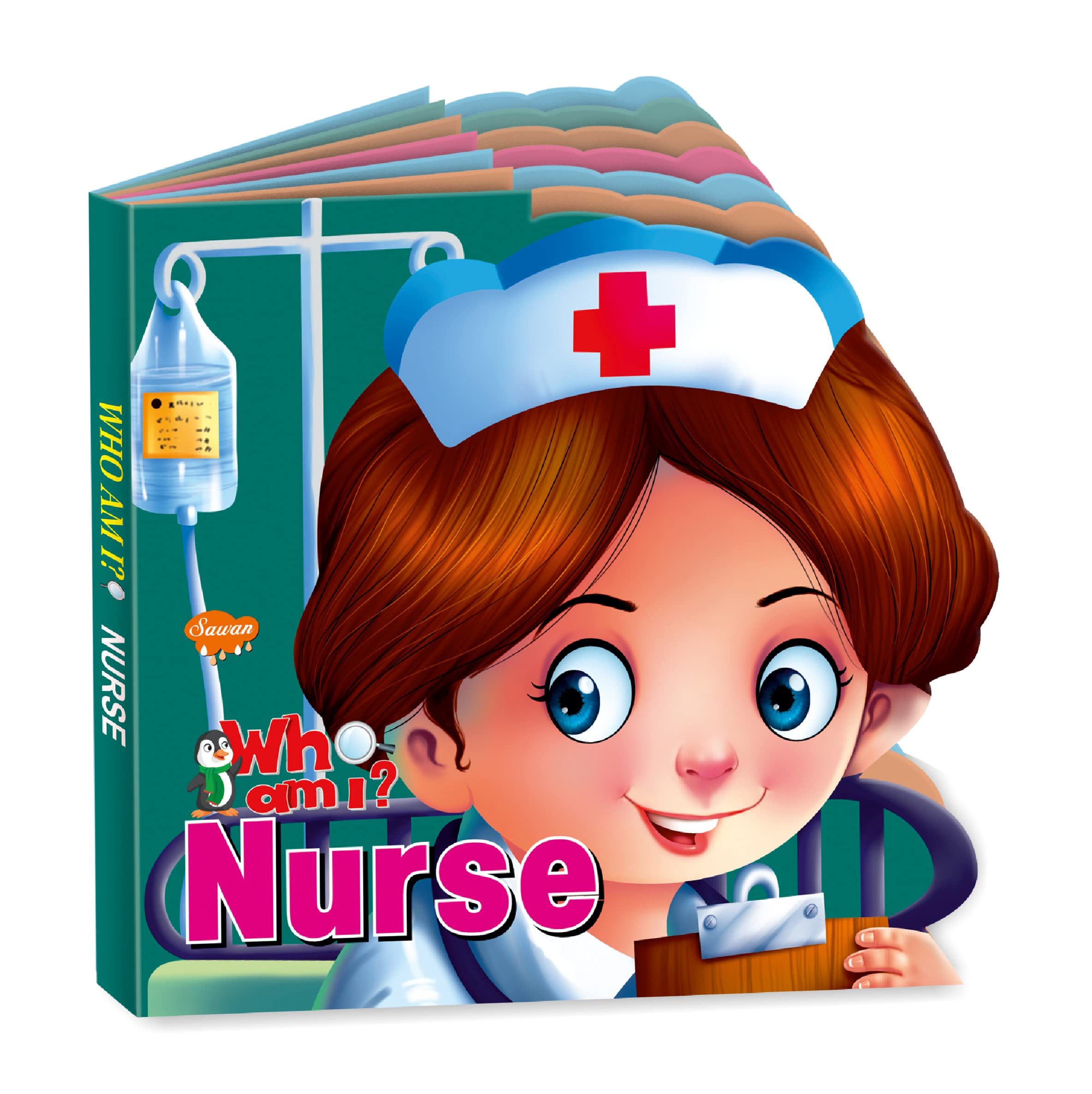 Sawan Presents Who Am I Nurse | DieCut Shape BoardBook