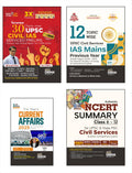 Old Edition  Disha Combo (Set Of 4 Books) TopicWise 30 Previous Years Upsc Civil Services Ias Prelims & 12 Years Mains Solved 