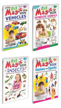 Magic Colouring Books | Pack Of 4 Books | Super Jumbo Combo For Collecters And Library Magic Books