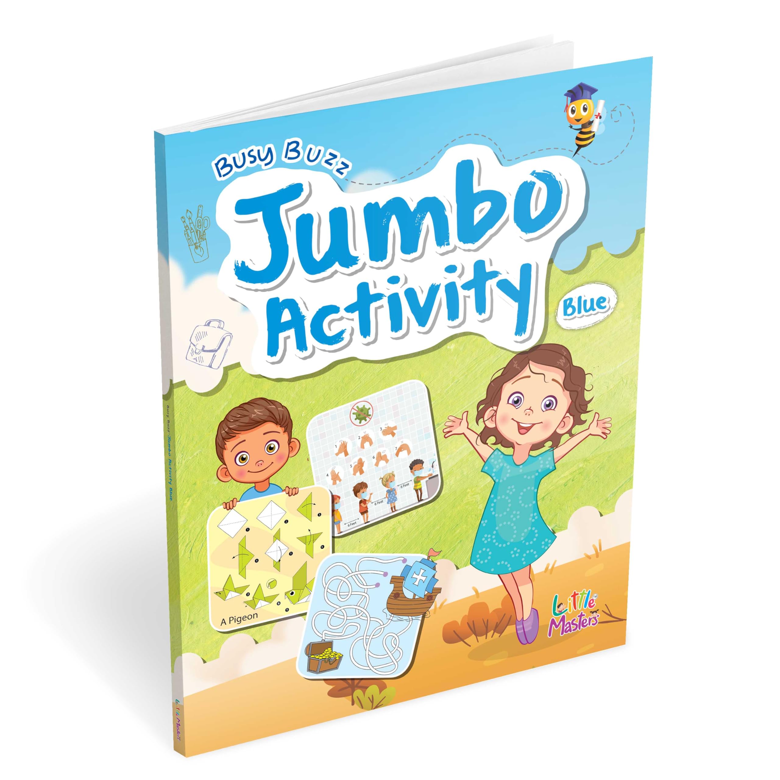Busy Buzz Jumbo Activity Book Blue