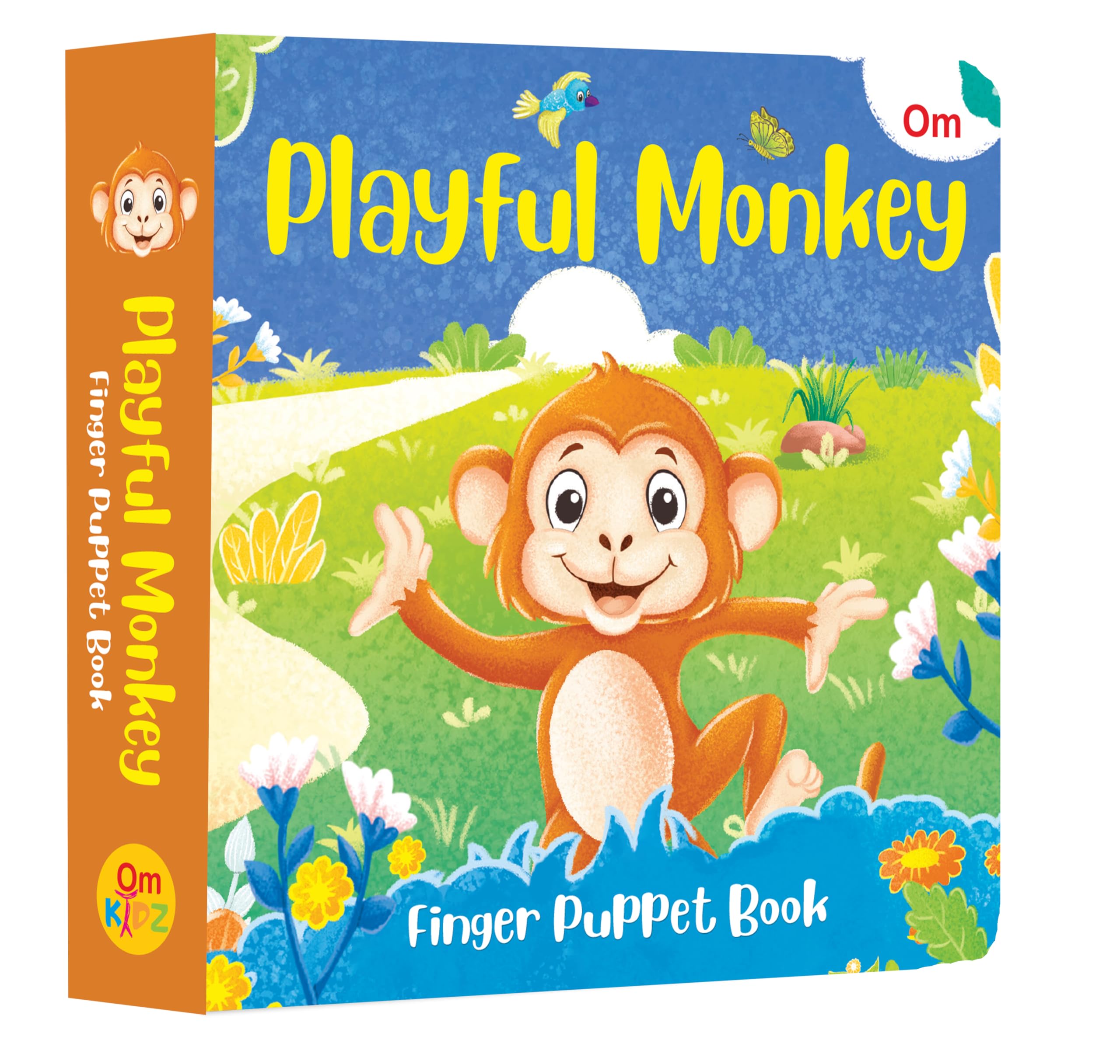 Playful Monkey Finger Puppet Book  Fun Activities Board books for Kids  Picture Book