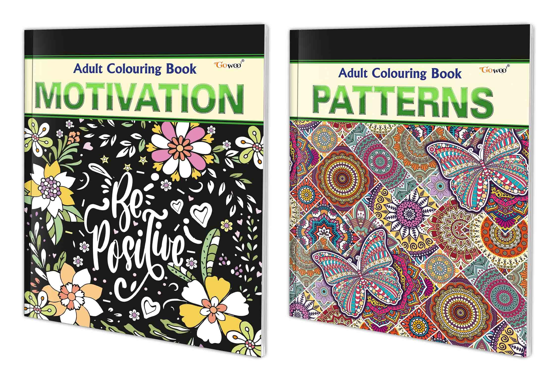 Motivation and Patterns Adult Colouring Books : Coloring Book for Adults, Creative Art Book, Art Therapy Coloring Book, Peaceful
