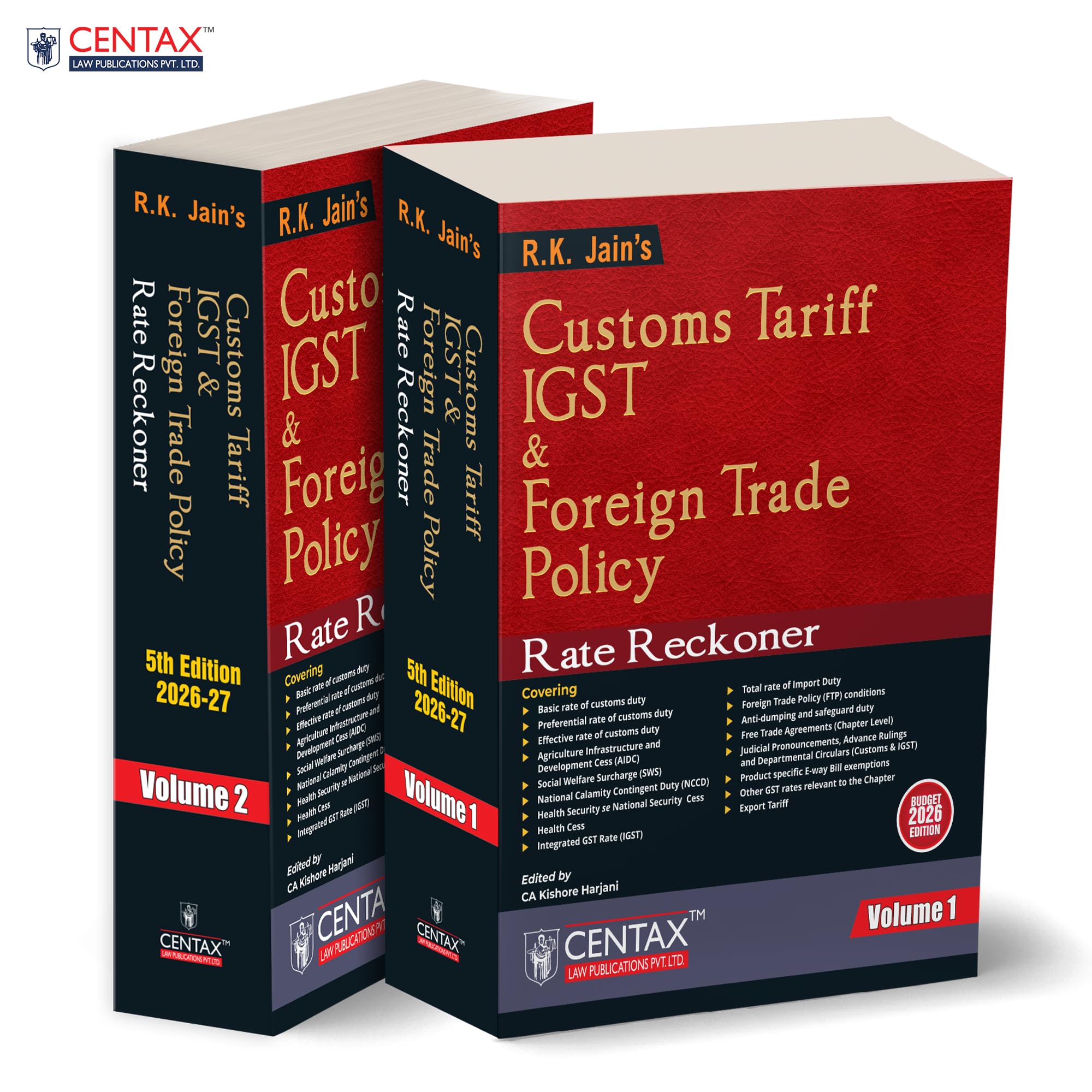 R.K. JainS Customs Tariff, Igst & Foreign Trade Policy Rate Reckoner [Budget 2026 Edition]  ClassificationCentric Reference 