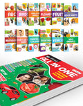 Toddlers learning library box set (Green Edition) : Learning board book for kids, My First All in One Picture Library Box, Libra