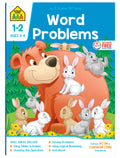 School Zone Word Problems Workbook: 64 Pages, 1st Grade, 2nd Grade, Math, Picture Stories, Graphs, Calendars, Clocks, Ages 6 to 