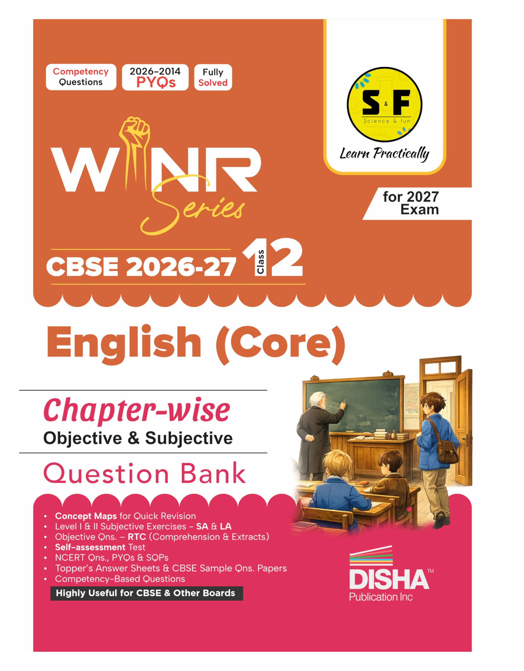 WINR Series CBSE 202627 Class 12 English Core Chapterwise Objective & Subjective Question Bank | Oneshot solution for 2027 Ex