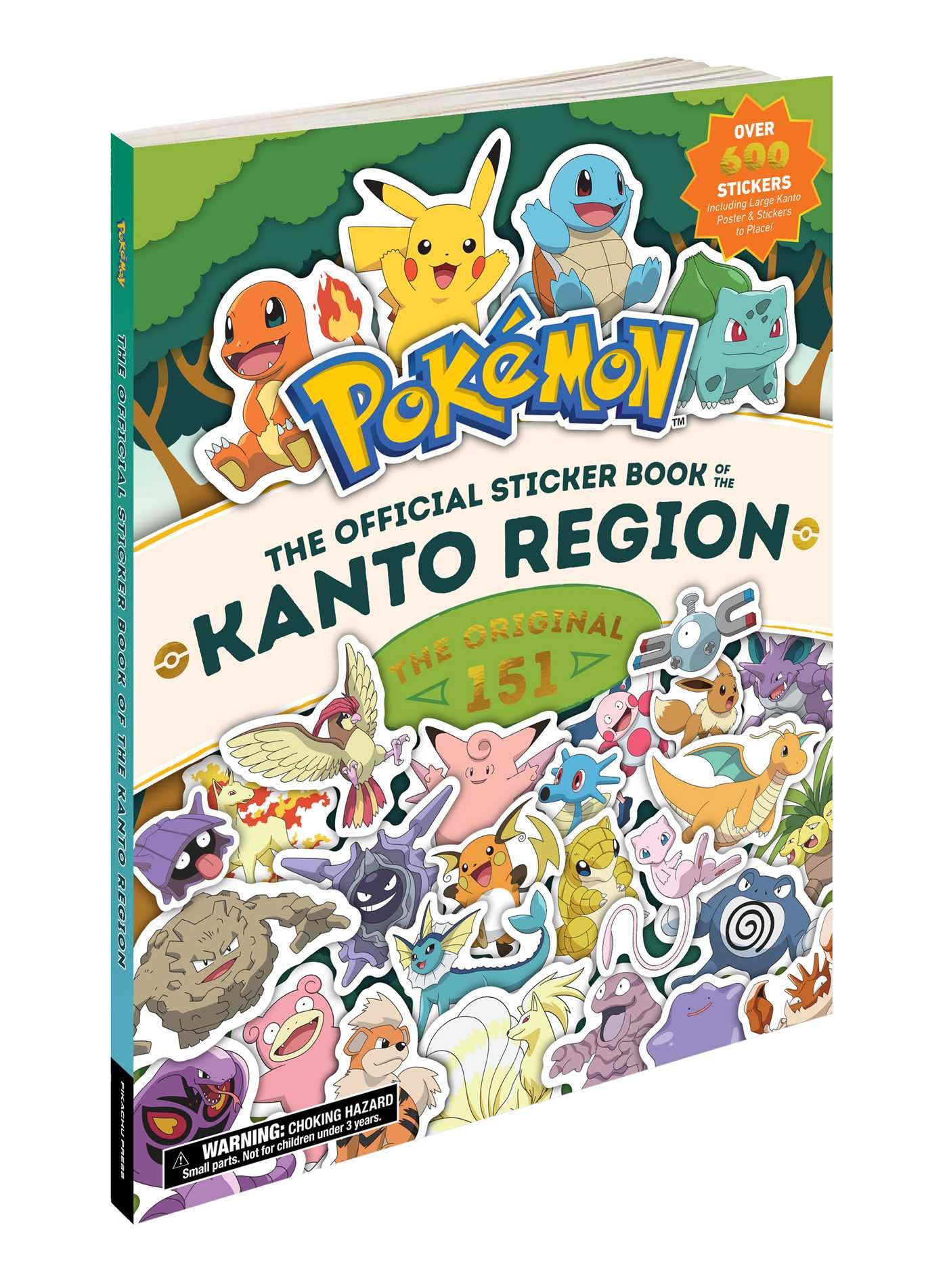 Pokmon The Official Sticker Book of the Kanto Region: The Original 151 (Pokemon Pikachu Press)