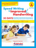 Speed Writing In Improved Handwriting  Mr Script Writing  Book A (For Kids Age 69 Years)  Handwriting Practice Book In Mario